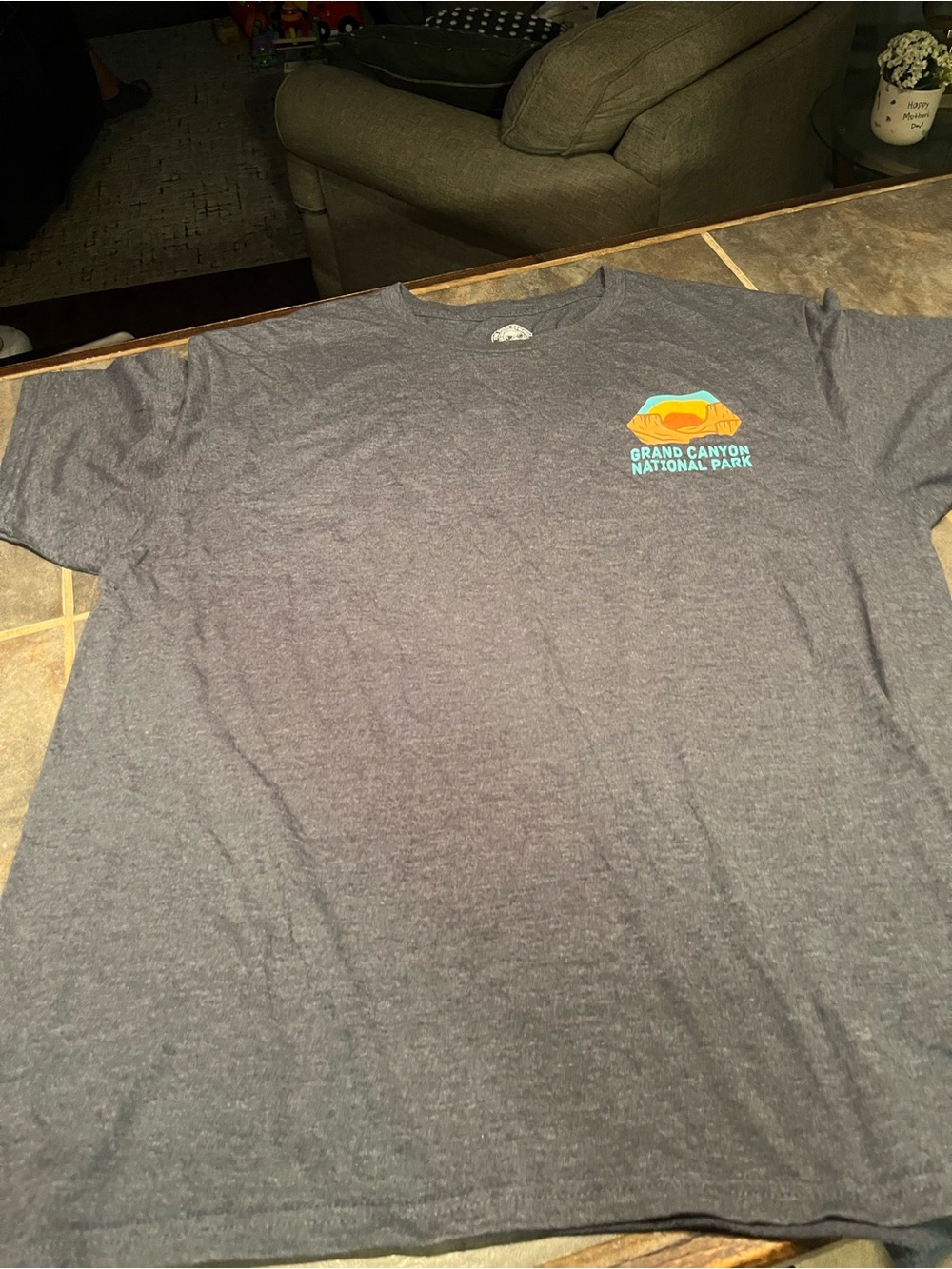 Grand Canyon National Park Heather Gray Graphic Short Sleeve Tee